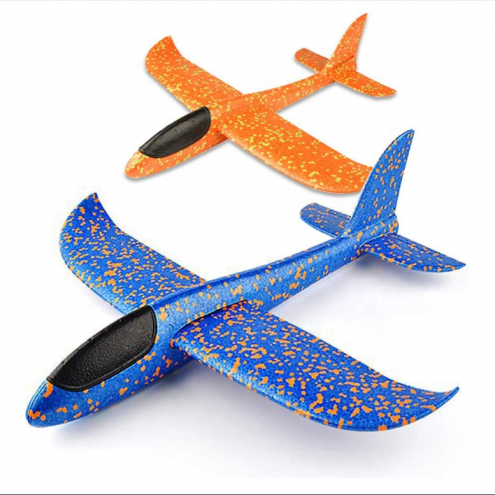 Amazon Hot Sale 35cm Foam Airplanes Throwing Glider Plane Toys Party Favor Aircraft Outdoor Sport Fun Game For Kids