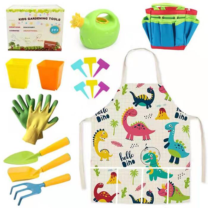 Amazon's Latest Best Seller New Design Children Gardening Tool Set Outdoor Kit With Storage Bag Gardening Tools For Kids